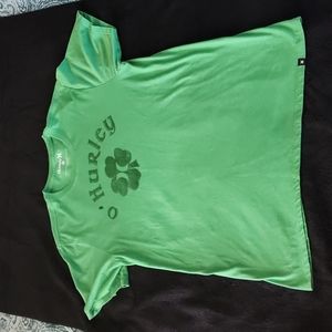 Hurley Men's Borderluck Short Sleeve T Shirt Green